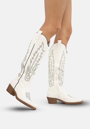 Cowboy-/Bikerlaarzen - weiß