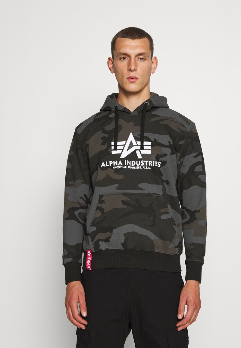 Alpha Industries - BASIC - Mikina s kapucí - black, Zvětšit