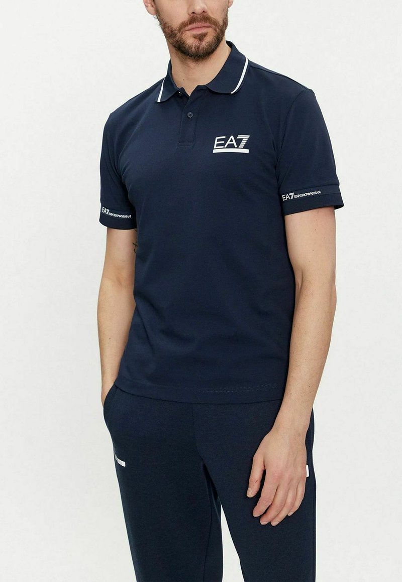 EA7 Emporio Armani Poloshirt donkerblauw EA7 Emporio Armani Poloshirt donkerblauw