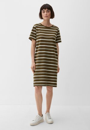 s.Oliver Jerseykleid - olivgrün