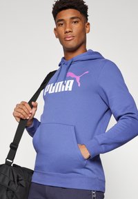 Puma COLOR LOGO HOODIE  - Pulover s kapuco - blue crystal