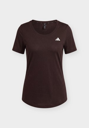 adidas Performance, WORKOUT ESSENTIALS SCOOP NECK - T-shirt de sport - aurora coffee