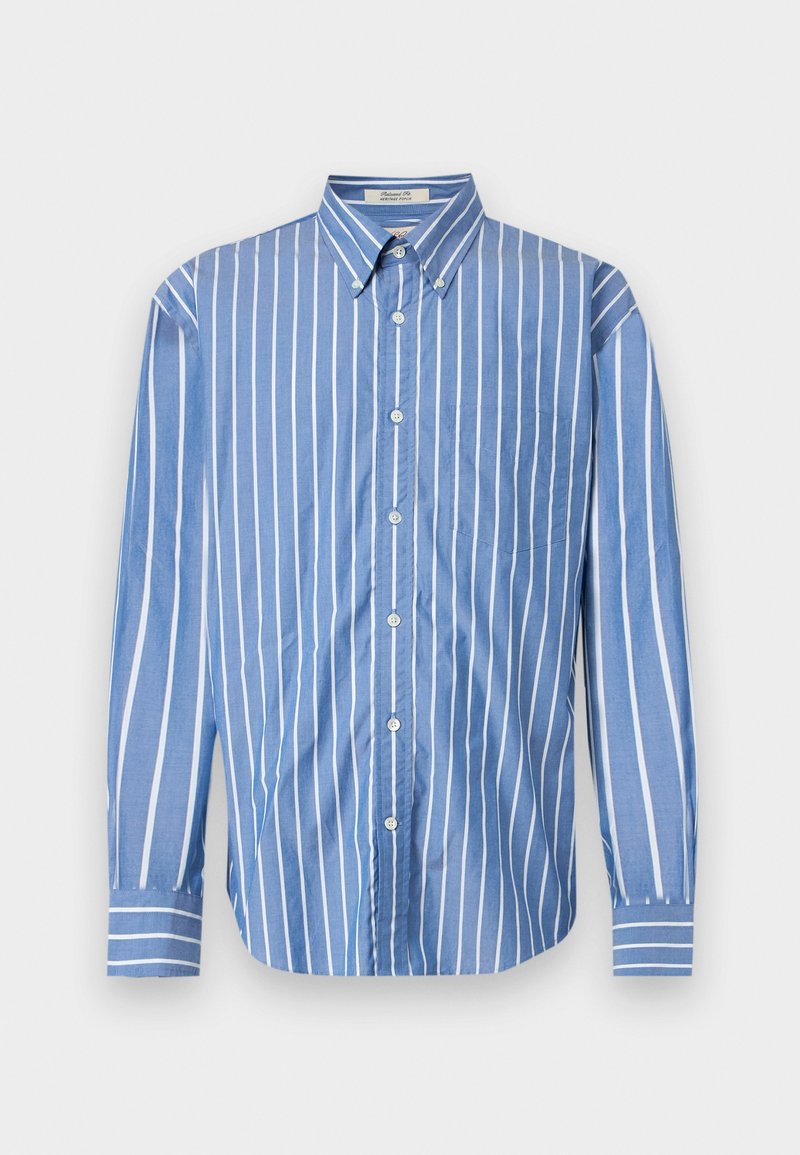 537146 GANT HERITAGE STRIPE UNISEX - Button-down blouse - lapis blue/blue ...