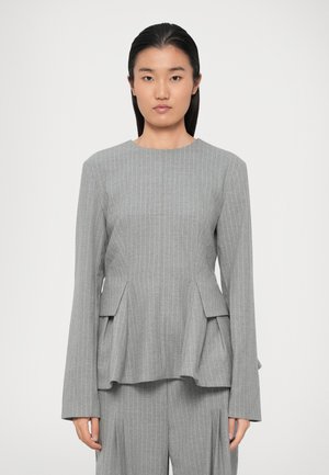 PEPLUM LONG SLEEVES - Top dugih rukava - titanium