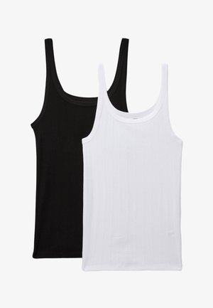 POINTELLE CONTENANT - Débardeur - noir