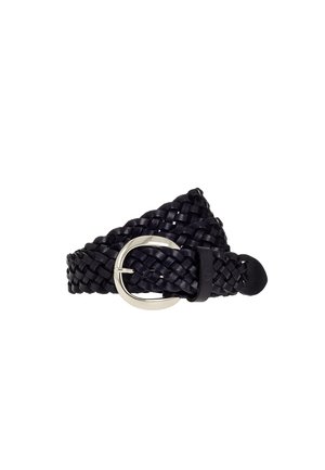 30 MM  MIT SCHLIESSE IN HELLEM   - Ceinture tressée - black