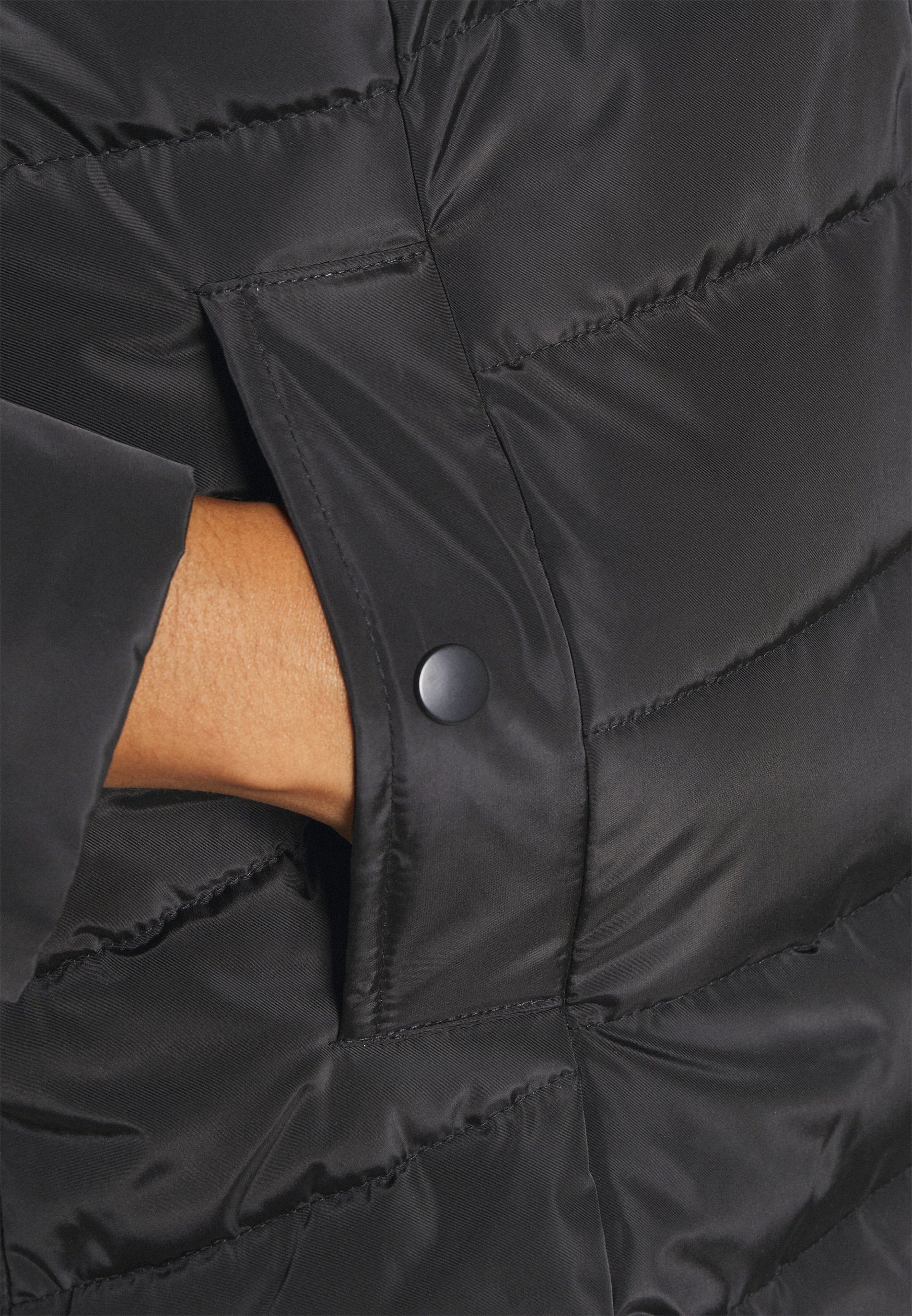 padded coat with side zips