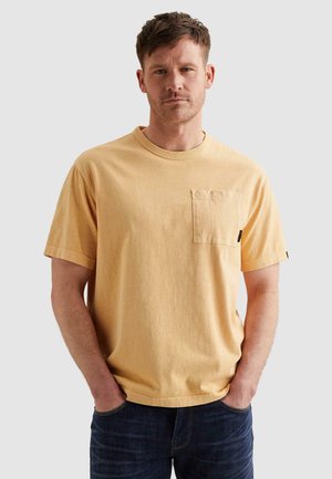 PME Legend, PME LEGEND - RELAXED FIT T-SHIRT WITH CHEST POCKET -  - - T-shirt basic - apricot cream