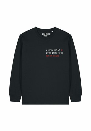 BRUTAL EMBROIDERY HEAVYWEIGHT TEE - T-shirt à manches longues - black