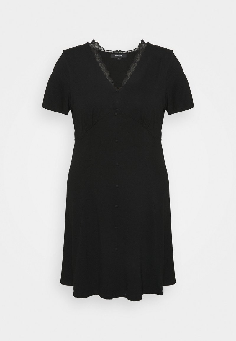 Simply Be Jerseyjurk zwart