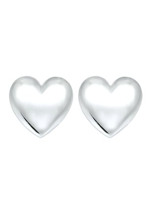 CHUNKY HEART - Ohrringe - silberfarben