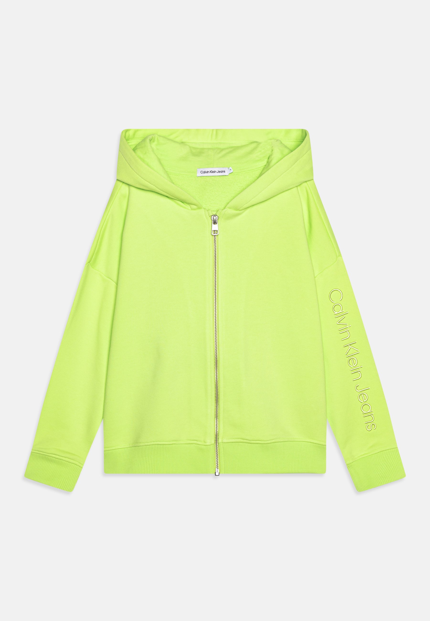 Fleece Hoodie Calvin Klein Hoodie Neon GrÃ¼n Calvin Klein Jeans 3D