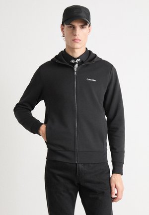 MICRO LOGO REPREVE HOODIE JACKET - Zip-up sweatshirt - black