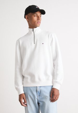ESSENTIAL ZIP - Sweatshirt - white