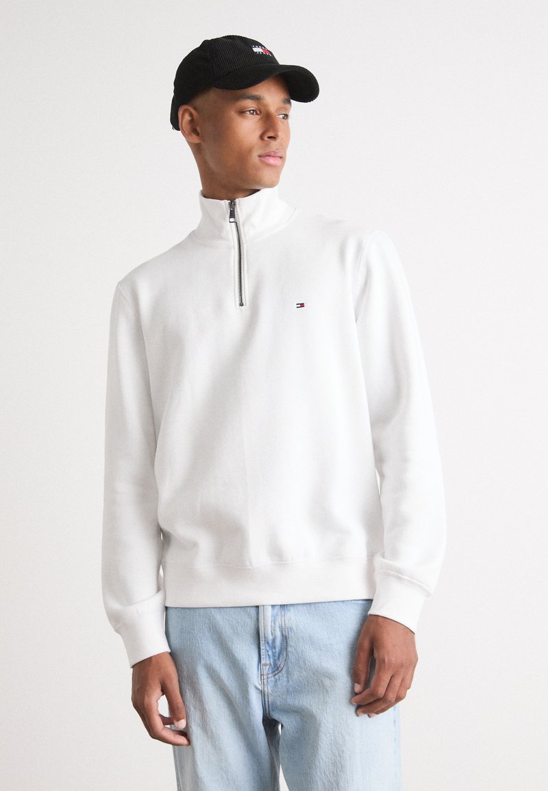 Tommy Hilfiger ESSENTIAL ZIP UNISEX - Sweater - white