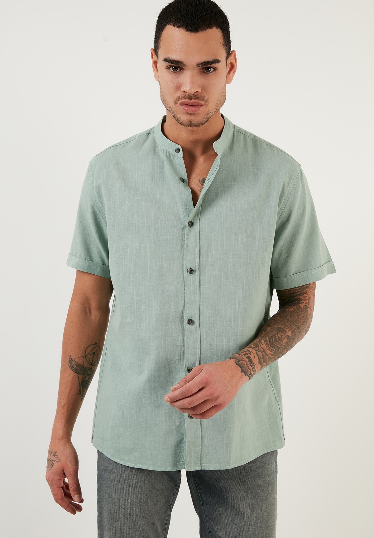 SHORT SLEEVE - Camisa - apple green/verde - Zalando.es