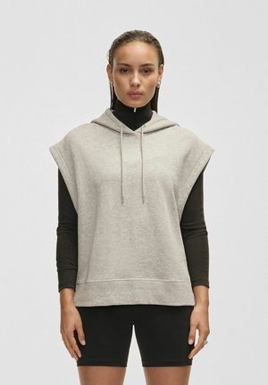 T-shirt med print - grey melange