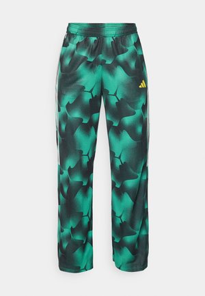 adidas Sportswear TIRO CUT 3 STRIPES WIDE LEG - Træningsbukser - multicoloured/semi court green/black