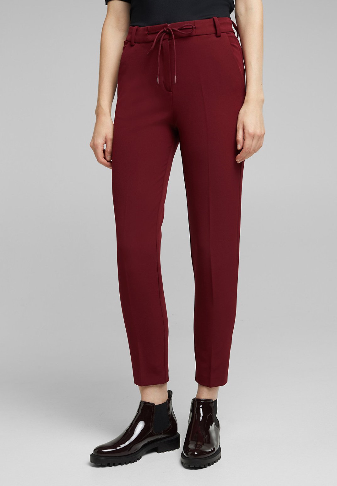 Com4 Sportieve Broek | Rib Bordeaux | Piet Koopmans