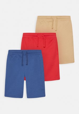 SOLID 3 PACK - Pantaloni sportivi - tan/red/blue
