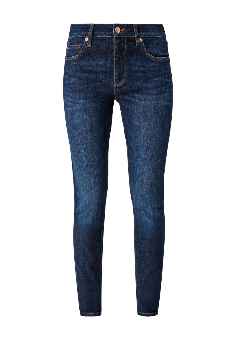 QS Slim fit jeans donkerblauw denim