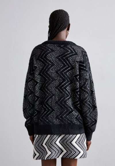 Missoni MAXI CARDIGAN - Kardigan - black