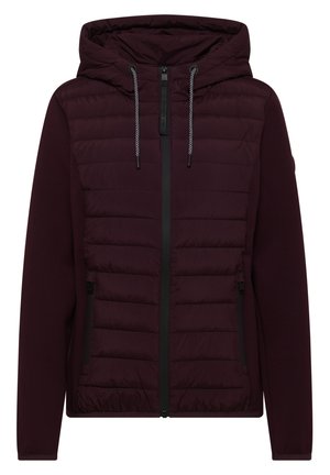 Cecil, SCUBA JACKE MIT STRUKTURMIX UND KAPUZE - Chaqueta de entretiempo - berry red