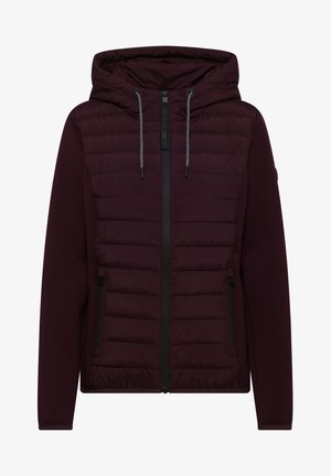 Cecil, SCUBA JACKE MIT STRUKTURMIX UND KAPUZE - Chaqueta de entretiempo - berry red