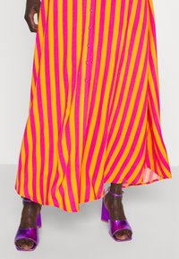 YAS Tall YASSAVANNA LONG SHIRT DRESS - Μάξι φόρεμα - orange pepper/fuchsia purple