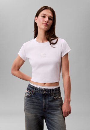 MONOGRAM BABY TEE - T-shirts - brilliant white