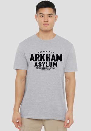 Cotton Soul, BATMAN ARKHAM ASYLUM - Print T-shirt - mottled light grey