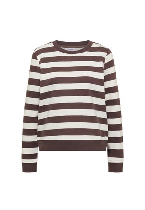 Cecil, SWEATSHIRT MIT RUNDHALS UND STREIFEN - Sweatshirt - urban taupe