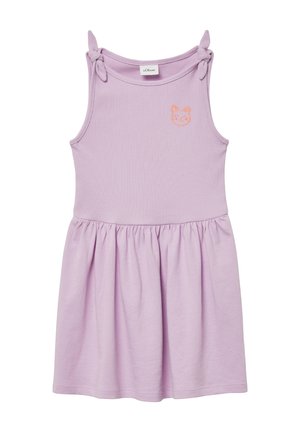 AUSGESTELLTES MIT  STICKEREI - Jerseykleid - flieder