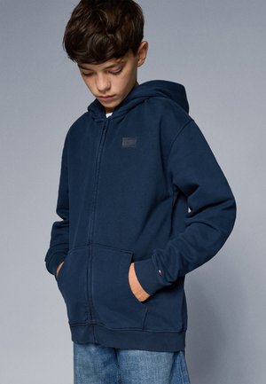TONAL FLAG ZIP HOODIE UNISEX - Zip-up sweatshirt - dark night navy