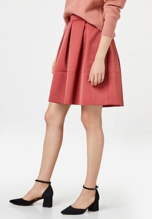 Pleated skirt - coral