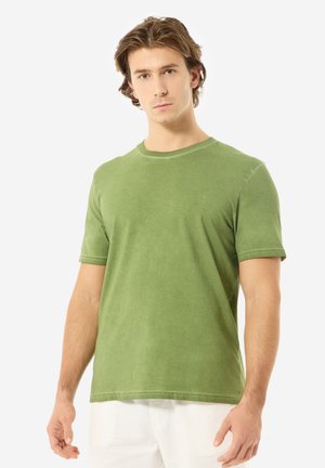 T-shirt - bas - green solid