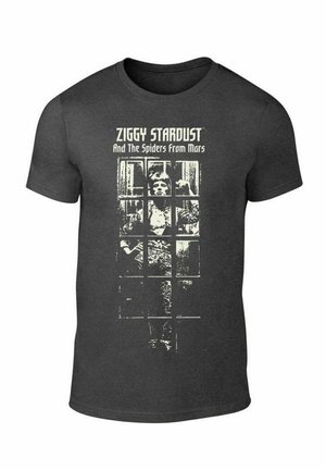 DAVID BOWIE ZIGGY STARDUST BW - T-Shirt print - grey