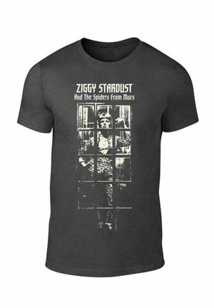 DAVID BOWIE ZIGGY STARDUST BW - Printtipaita - grey