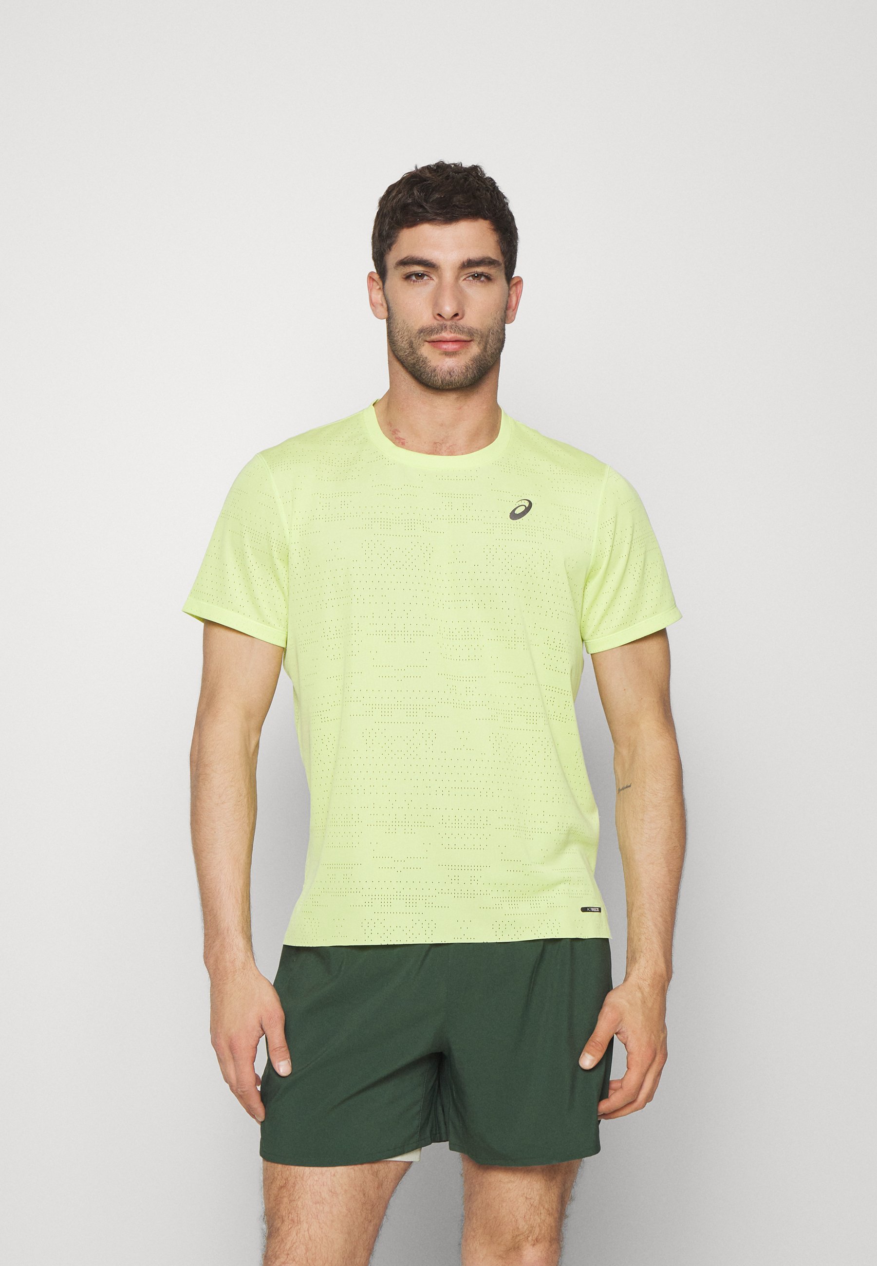 asics yellow t shirt