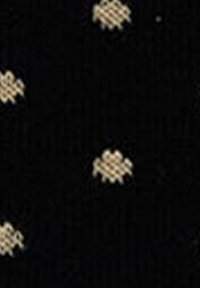 Black background with evenly spaced small beige woven cross-stitch or mesh-like patterns scattered across the surface.