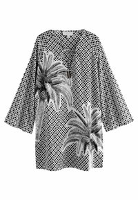 Next PETITE - Denné šaty - black white palm