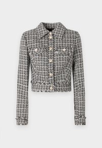 DAPHNEE CROPPED  - Light jacket - black/white