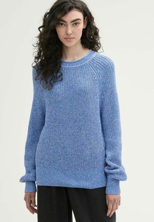 CREW NECK - Strikkegenser - sicilian blue melange