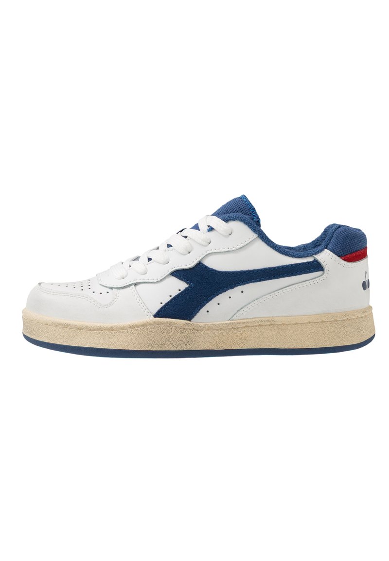 Diadora BASKET USED UNISEX Sneaker low white/bijou blue/offwhite