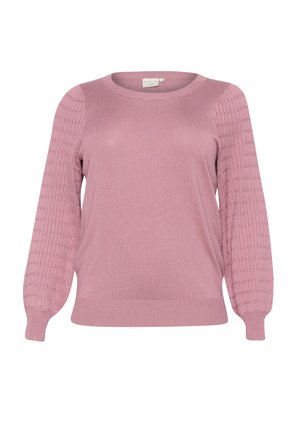 Kaffe Curve LINI - Svetrík - mesa rose