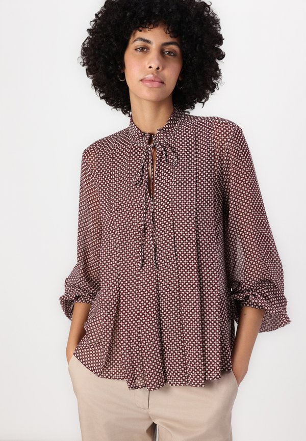 RUFFLE PLEAT PRINT  - Blouse3