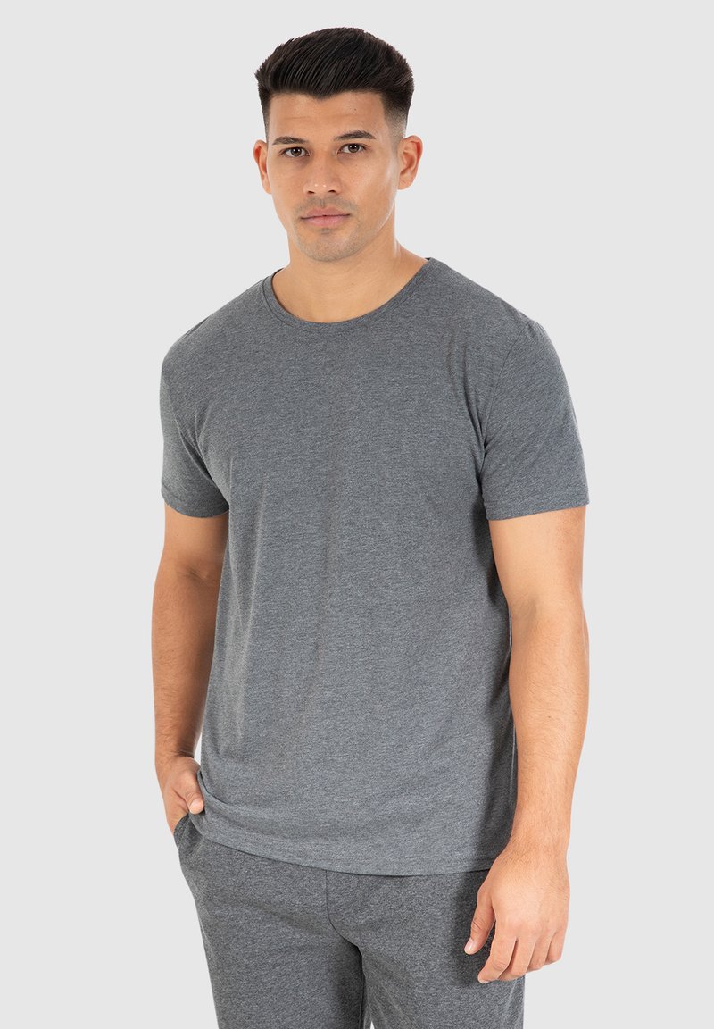 Smilodox KARRY 3ER PACK - T-shirts basic - anthrazit melange