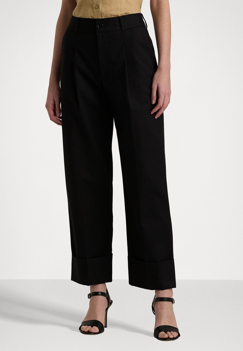 Ralph Lauren Women's Linen Ankle Pants Black Size 12 main image 1