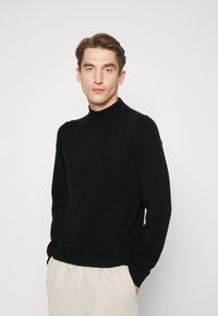 Wool & Co MOK NECK  - Camisola - nero