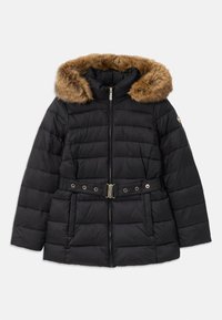 TRIMMED BELTED JACKET - Wintermantel - black
